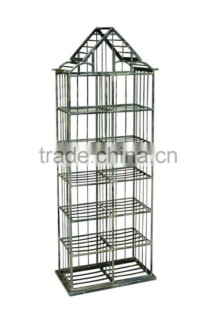 customized stretch 2tiers metal floding book shelf