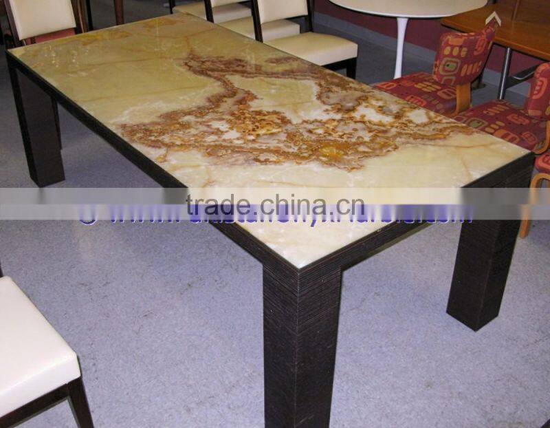 Free sample for most popular BACKLIT ONYX TABLES DINNG TABLE COFFEE TABLES