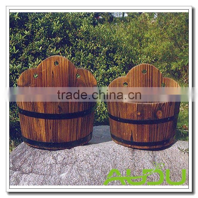 Audu French Wood Planter/Wooden Planter/Wood Flower Planter
