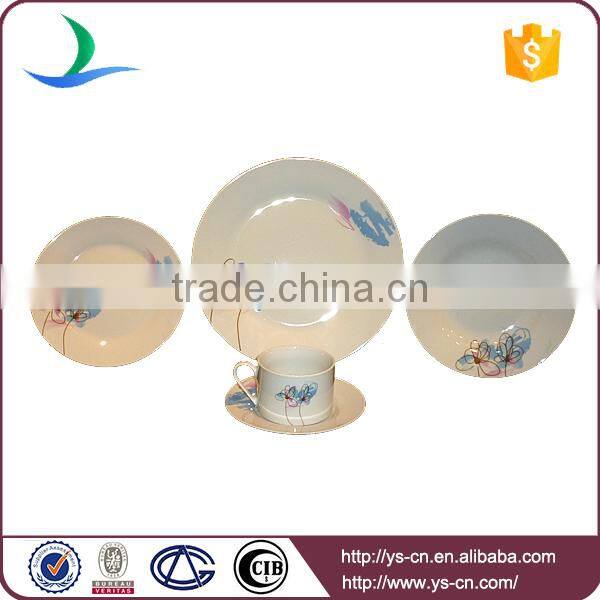 Hand Painted Fashional Disposable Tableware , decal printing square melamine tableware