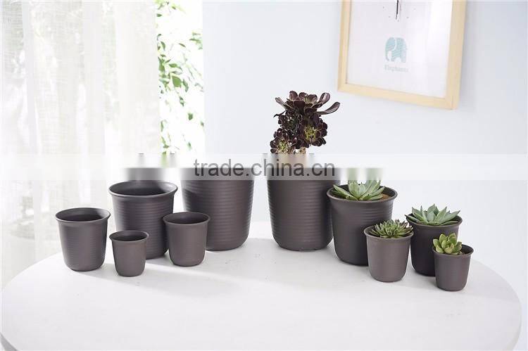 Plastic Round Resin succulent Plant Pot/Cactus Plant Pot Flower Pot