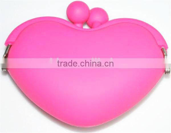 Factory Price Flexible Soft Rubber Squeeze Coin Purse for Keys