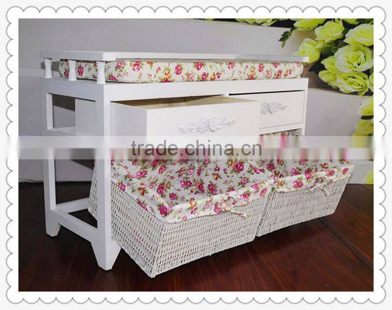 handmade white solid living room cabinet with drawers