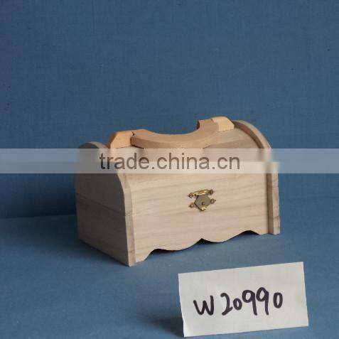 Handmade Feature lightweight wood box with handle wooden christmas gift box wholesale