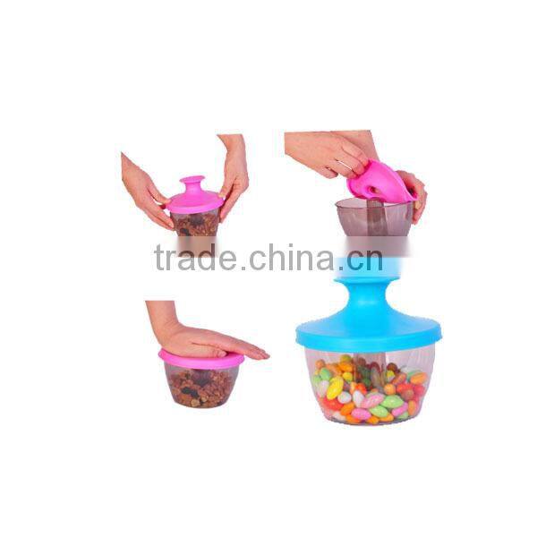 Plastic jar for food candy