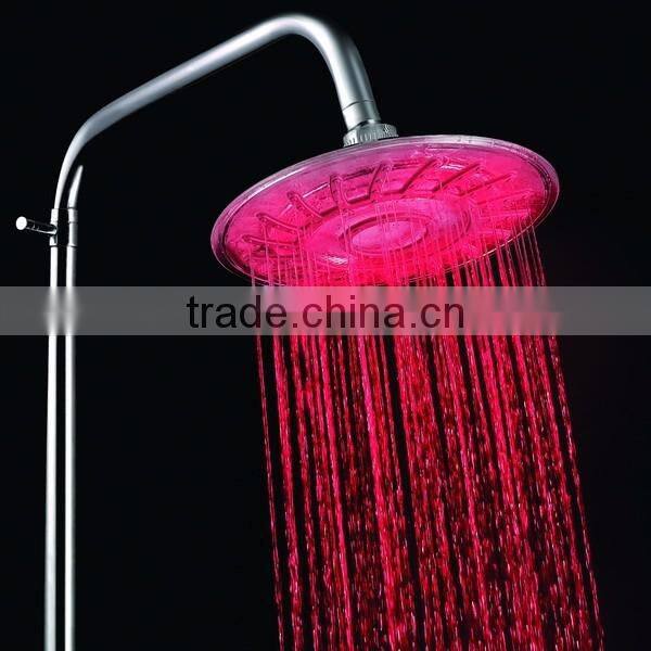 LED Muti-colorful Temperature Sense Faucet, LED Color Changing Bathroom Shower Head, LED Flashing Ceiling Shower Head For Sale