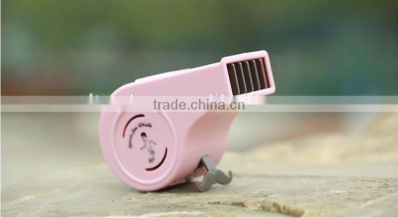 New Arrival Creative Summer Mini Portable Sports Whistle Shape Fan Handhold Rechargeable Mini Sports Fan With Whistle