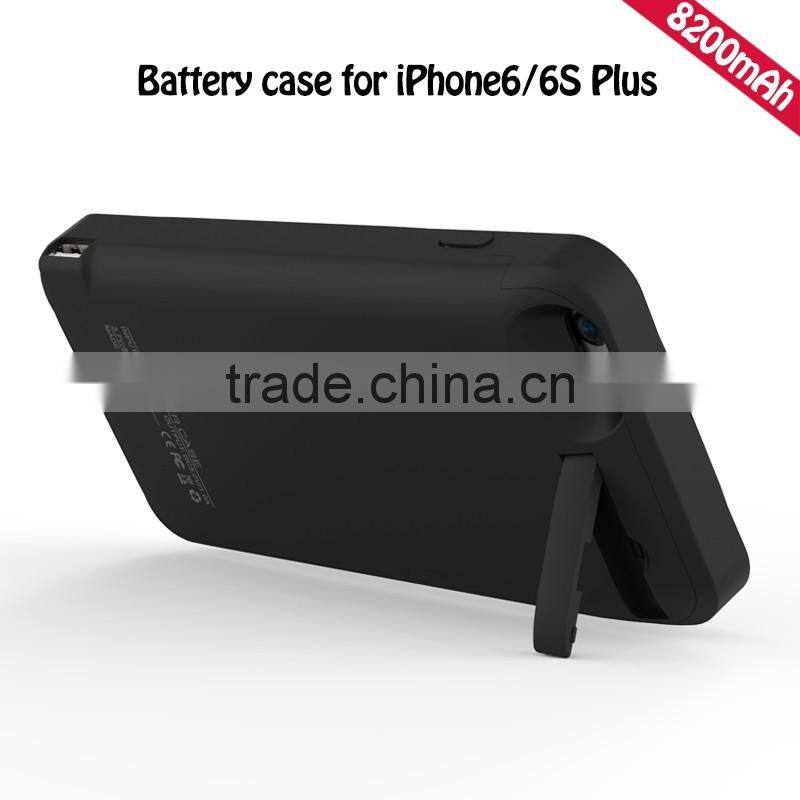 New Arrival Powerful 8200mAh Battery Case For iPhone6/6s Plus Coloful Back Battery Case For Mobile Phone