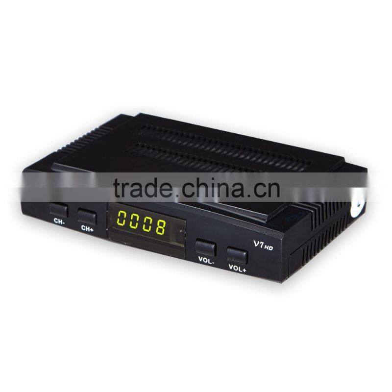 1080P Full HD Youtube Free Porn Video DVB-S2 Satellite Receiver Freesat V7 IPTV Set Top Box With Powervu DRE & Biss Key