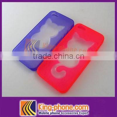 Chinese Factory colorful thin mobile phone TPU cover for iphone5,tpu cover