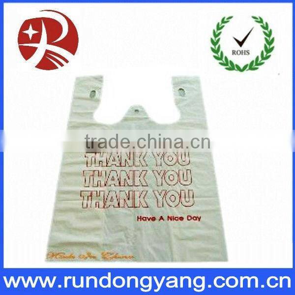 100% Biodegradable vest Plastic Bag