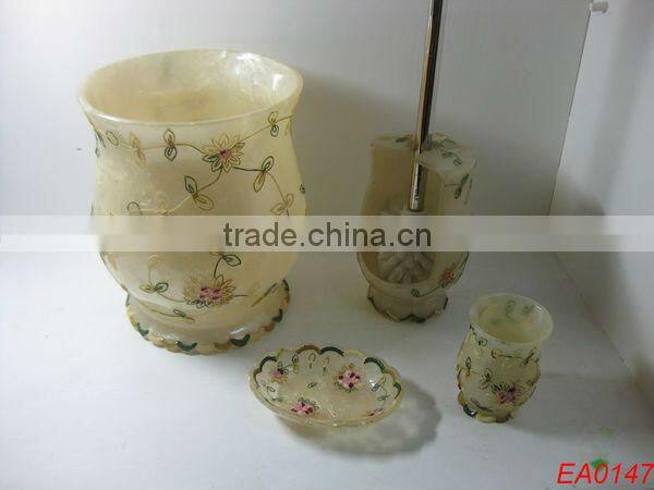 Resin bathroom fittings 2016 eco-friendly popular bathroom accessories