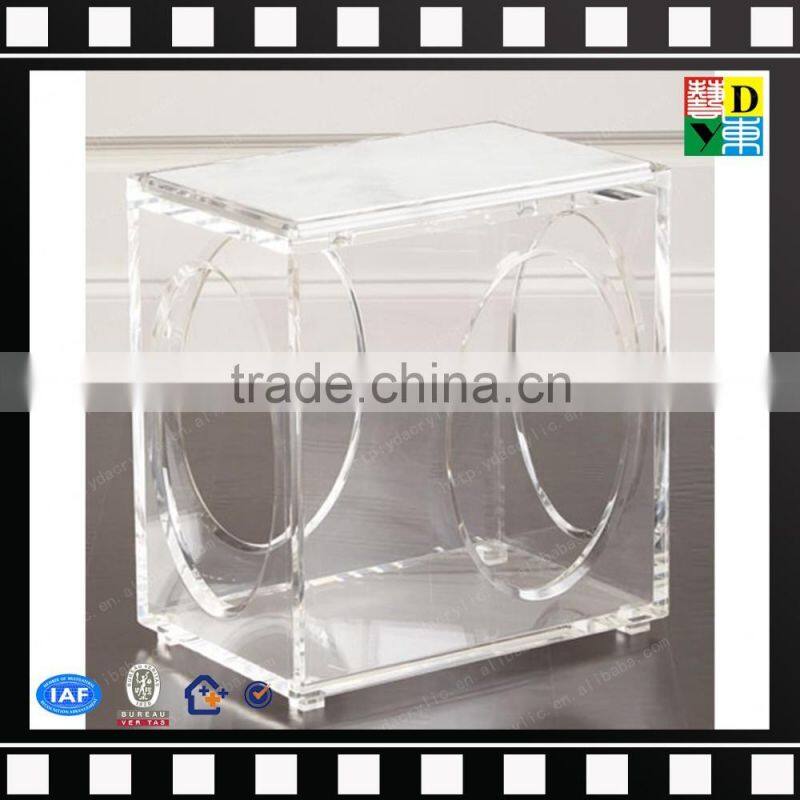 Wholesale fancy design transparent acrylic trunk coffee table from china manufacturer