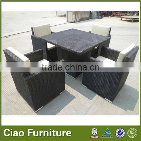 outdoor dining furniture rattan table and chairs