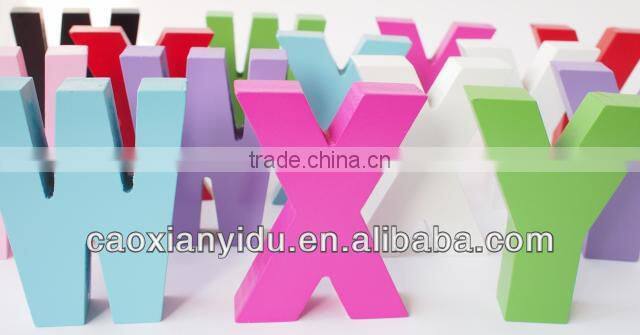 Large Wooden Letter12*9*2.5CM size in Stock Wood Alphabet Letters