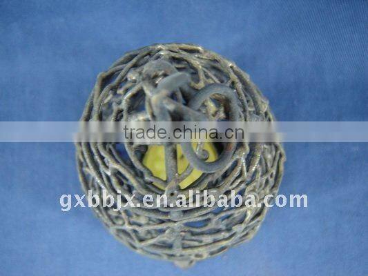 Gold wire tower shaped decorative candle lantern craft