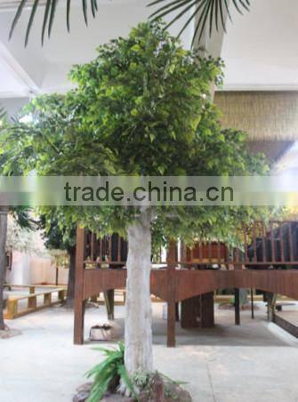 factory price hot sale artificial banyan tree with real wood trunk