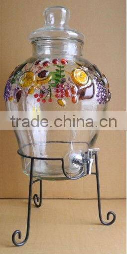PJ24 clear glass drinking dispenser