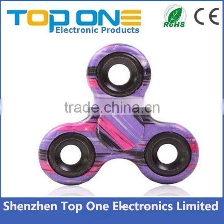 2017 New EDC Tri-Spinner Fidget Toys Camouflage Pattern Hand Spinner