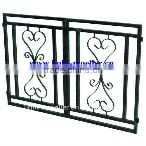 wrought iron garden arch with gate LMGRG-51002