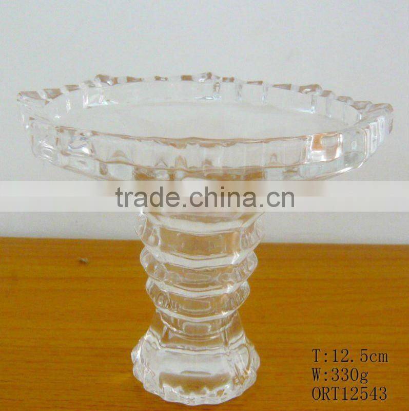color sprayed glass cup for candle