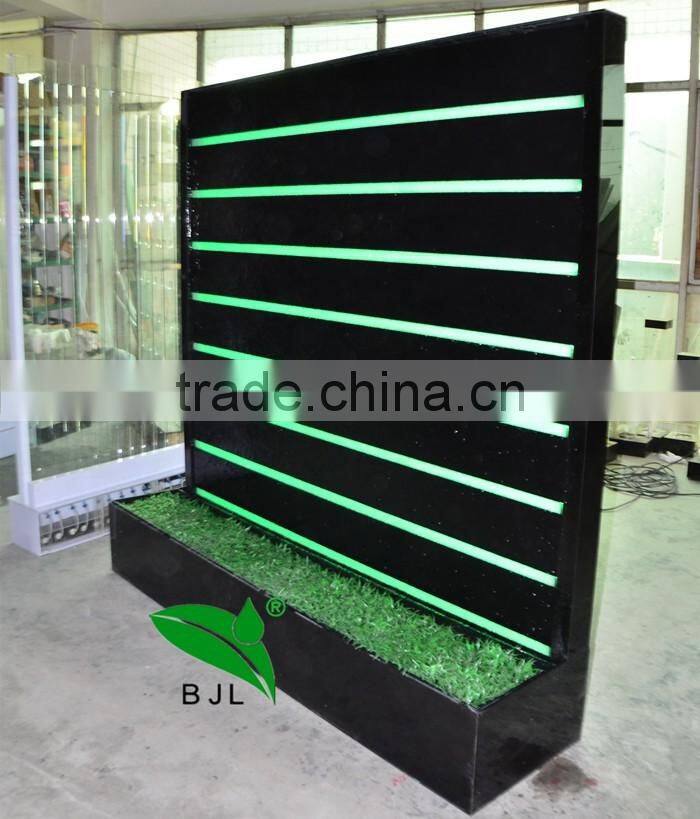 indoor artificial waterfall wall room divider with led light