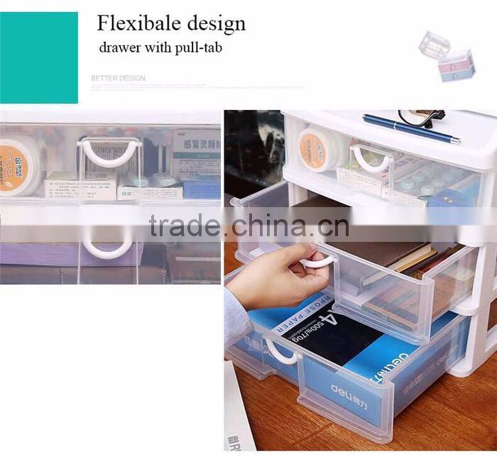 Two size of Macaron Plastic Desktop Drawer