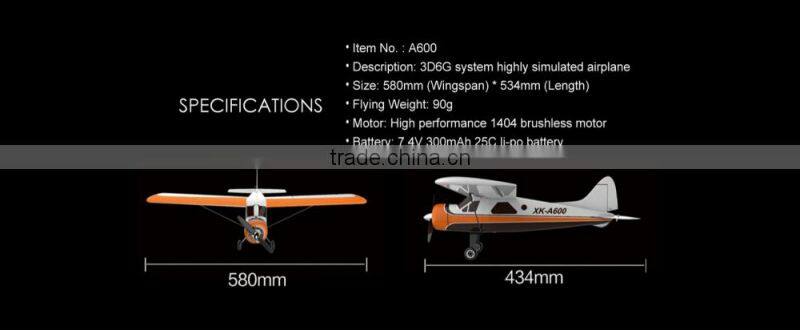 Newest Helicopter! XK DHC-2 A600 5CH 3D6G SYSTEM Remote Control Airplane Toy, WLtoys Helicopter Toy Model