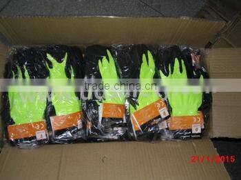 Comfort Nylon With Black Natural Latex Safety Gloves