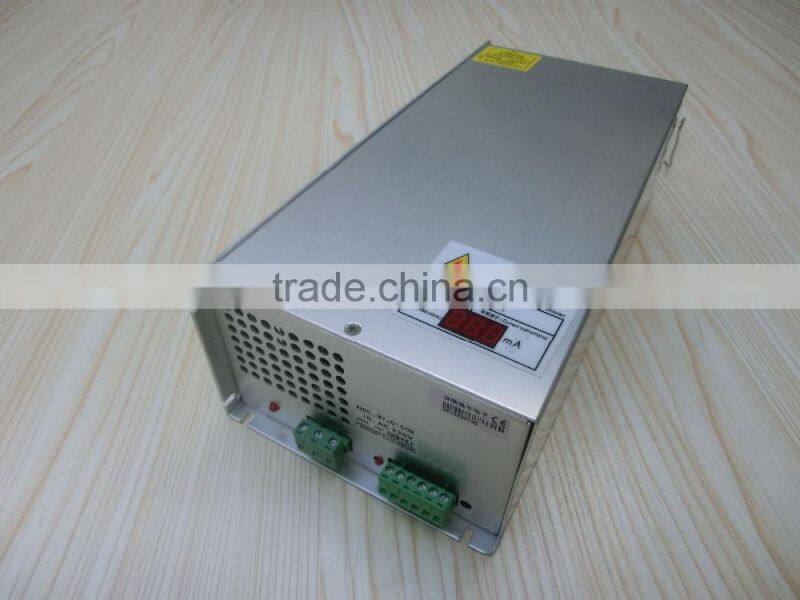 MYJG150W new CO2 laser power supply 150W with signal fault diagnosis, voltage regulator and LED display for CO2 laser tube