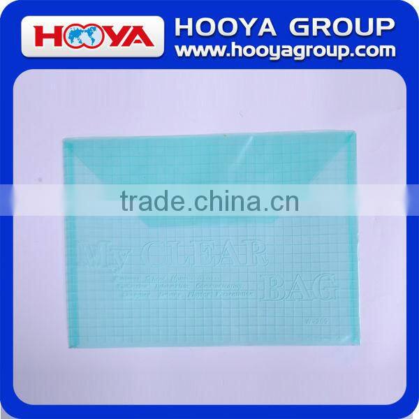 wholesale promotional cheap stationery transparent plastic document bag