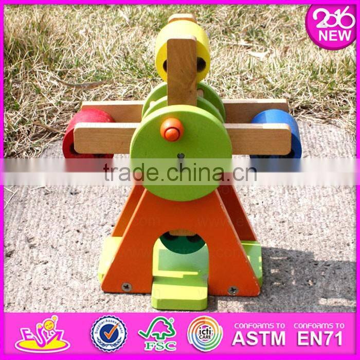 2016 new fashion kids wooden windmill toy,popular wooden windmill toy,best sale wooden windmill toy W12D044