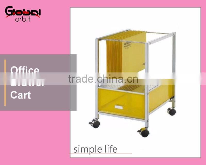 Office File Storage 2 Plastic Drawer Hills Studio Drawer Cart with Shelves