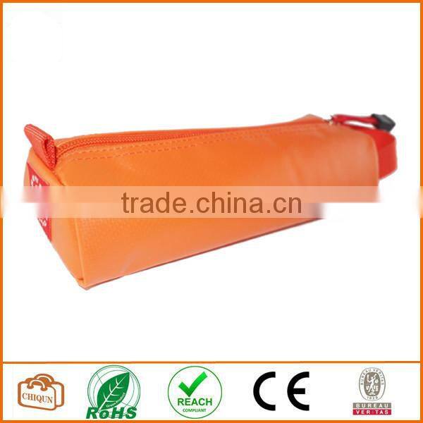 Tarpaulin Name Tag Small Pencil Case Pouch (Orange)