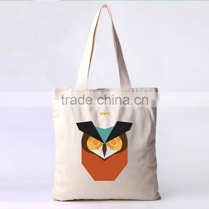 Wholesale recyclable cotton shopping bag/Fashion reusable eco-friendly cotton tote bag cheap cotton bag