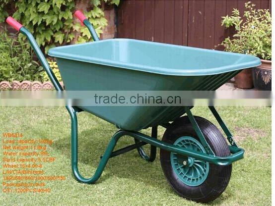 pink green color plastic tray Wheel barrow WB6414P