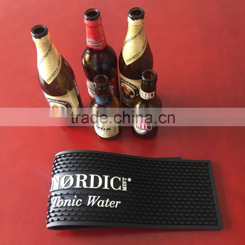 customized 3D logo pvc bar mat rubber bar mat