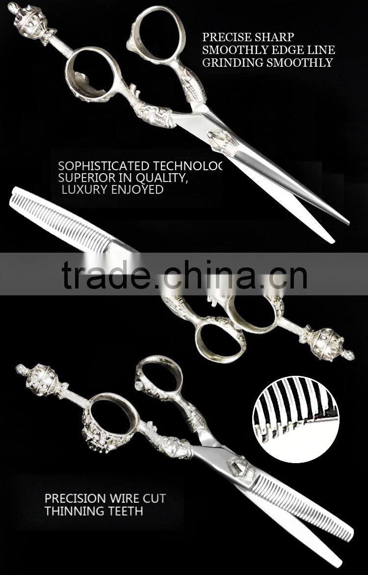 Professional hair dressing scissors with Silver