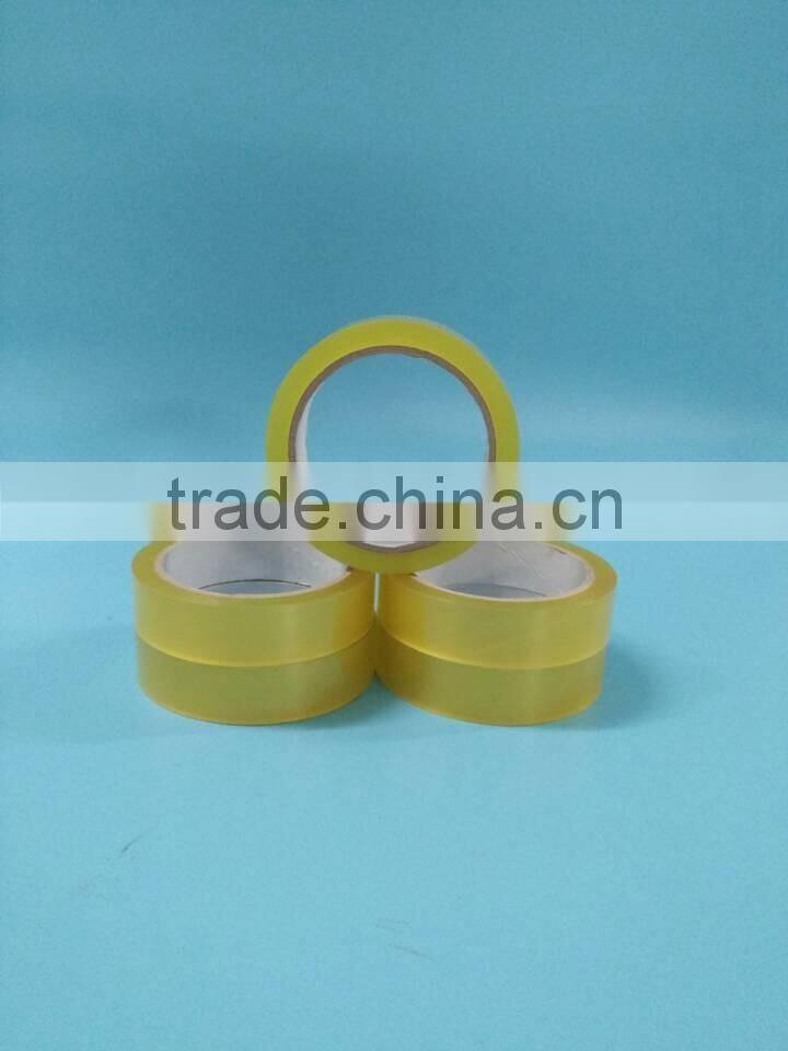hot sale clear/transparent yellowish bopp adhesive packing tape for carton sealing