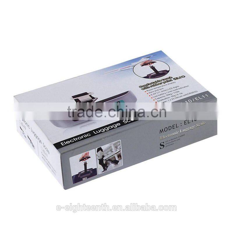 2016 new arrival hot sale 10g/50Kg 110Lb*0.02Lb Electronic Digital Portable Luggage Hanging Weight Scale