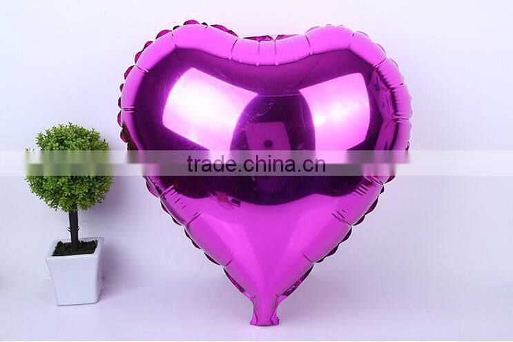 Metallic Heart shape helium Inflatable Foil Balloons party Decoration Foil Balloons wholesale