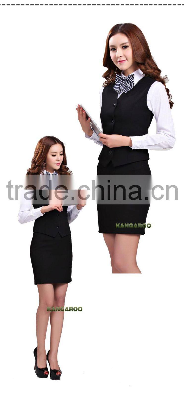 Flight Attendant Blouse And Skirt Cabin Crew Uniform