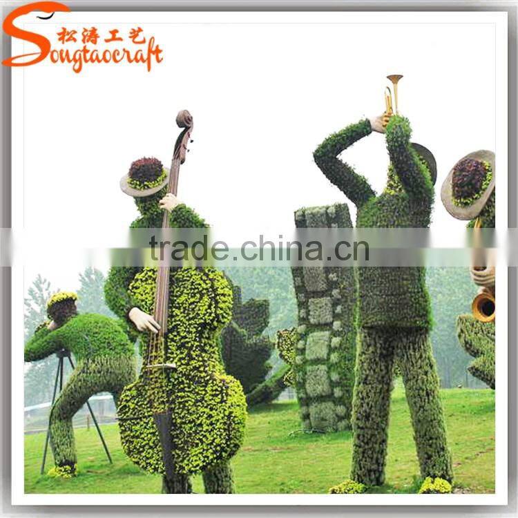 Customized garden decoration artificial topiary factory customized topiary frame animals