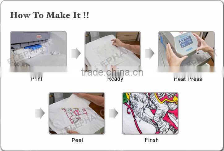 high quality t shirt A4 no cut heat transfer paper wholesale