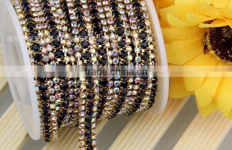 Best Price Strass Rope Rhinestone Cup Chain, Cristal Diamond Chains, Crystals Cupchains for Garment Design