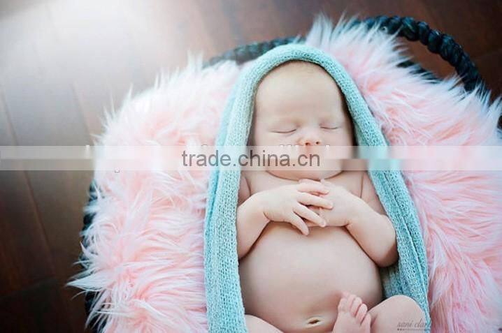 In stock newborn Crochet Knit Costume Photo Photography Props New Crochet Knit Mohair WRAP