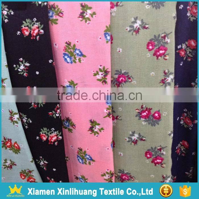 Hot Sale Summer Woven 100% Printed Viscose Fabric for Women Dress