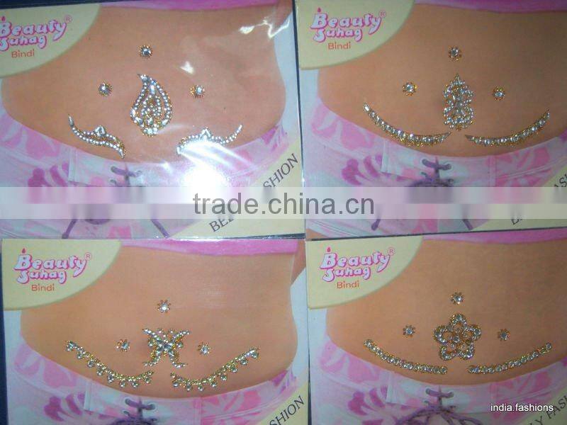 BELLY NAVEL CRYSTAL TATTOO bindi STICKER
