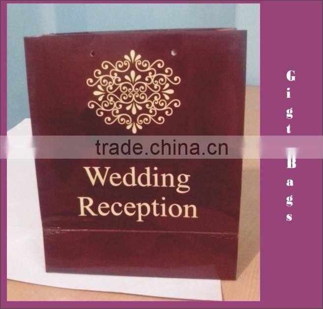 Paper Bags with rope handle / Printed with logo and name