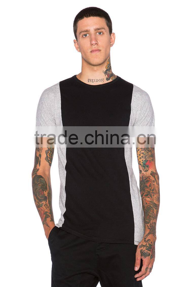 Wholesale slim fit t shirt for men blank scoop neck t shirts cheap tshirt